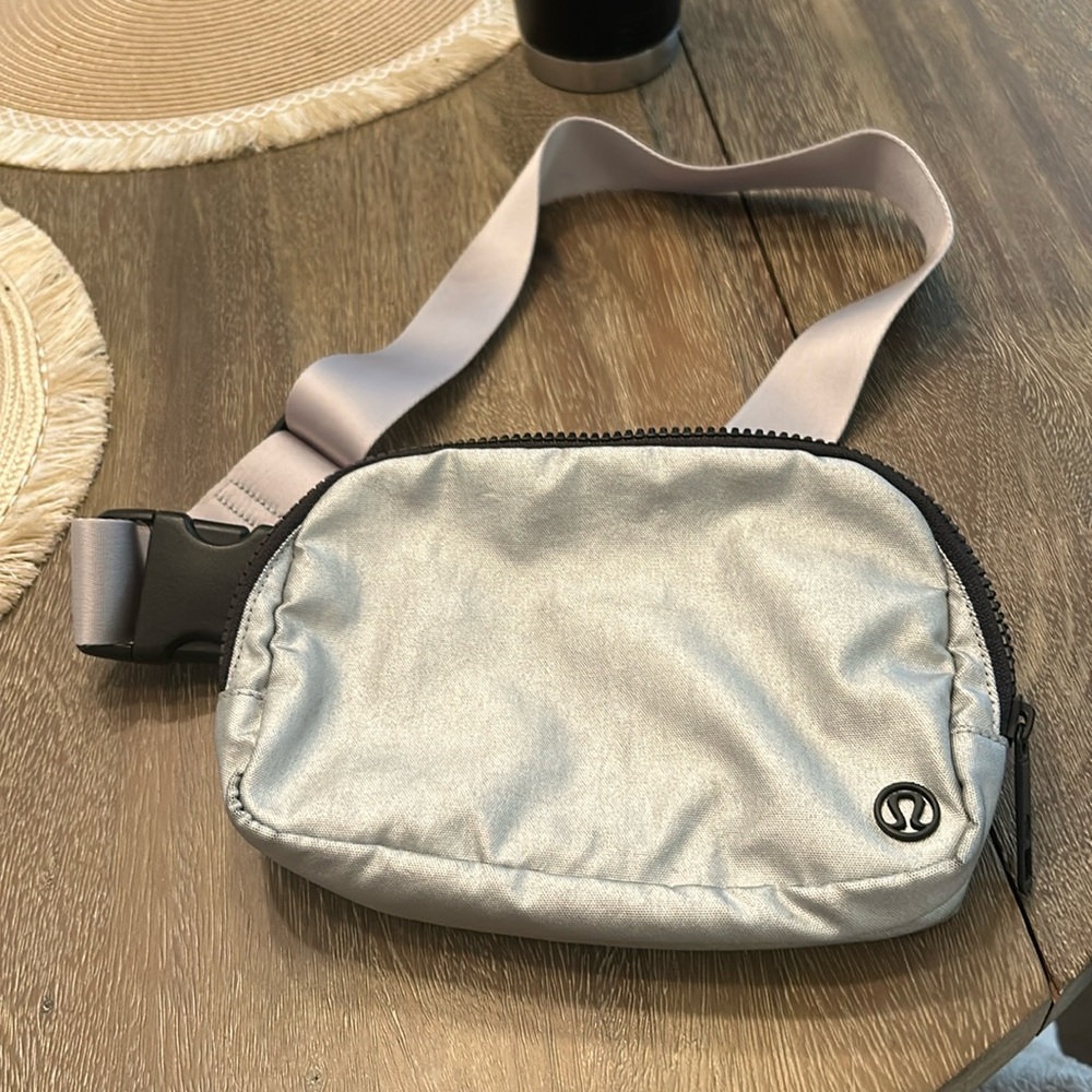 Lululemon silver belt bag